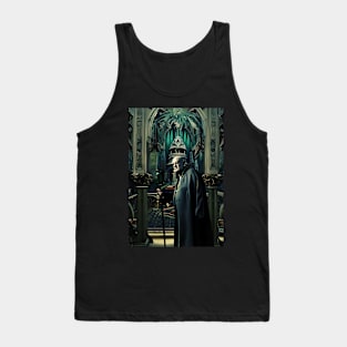 Aleister Crowley The Great Beast of Thelema in a Dark Magickal Palace Digital Art Tank Top